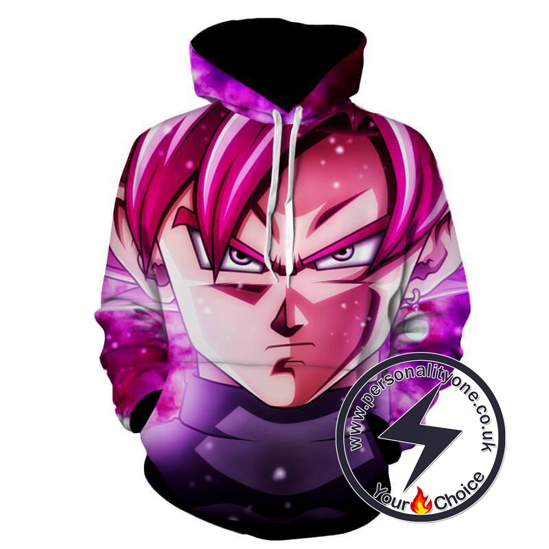 Dragon Ball Z - Black Goku SSJ Rose 3D - Hoodies